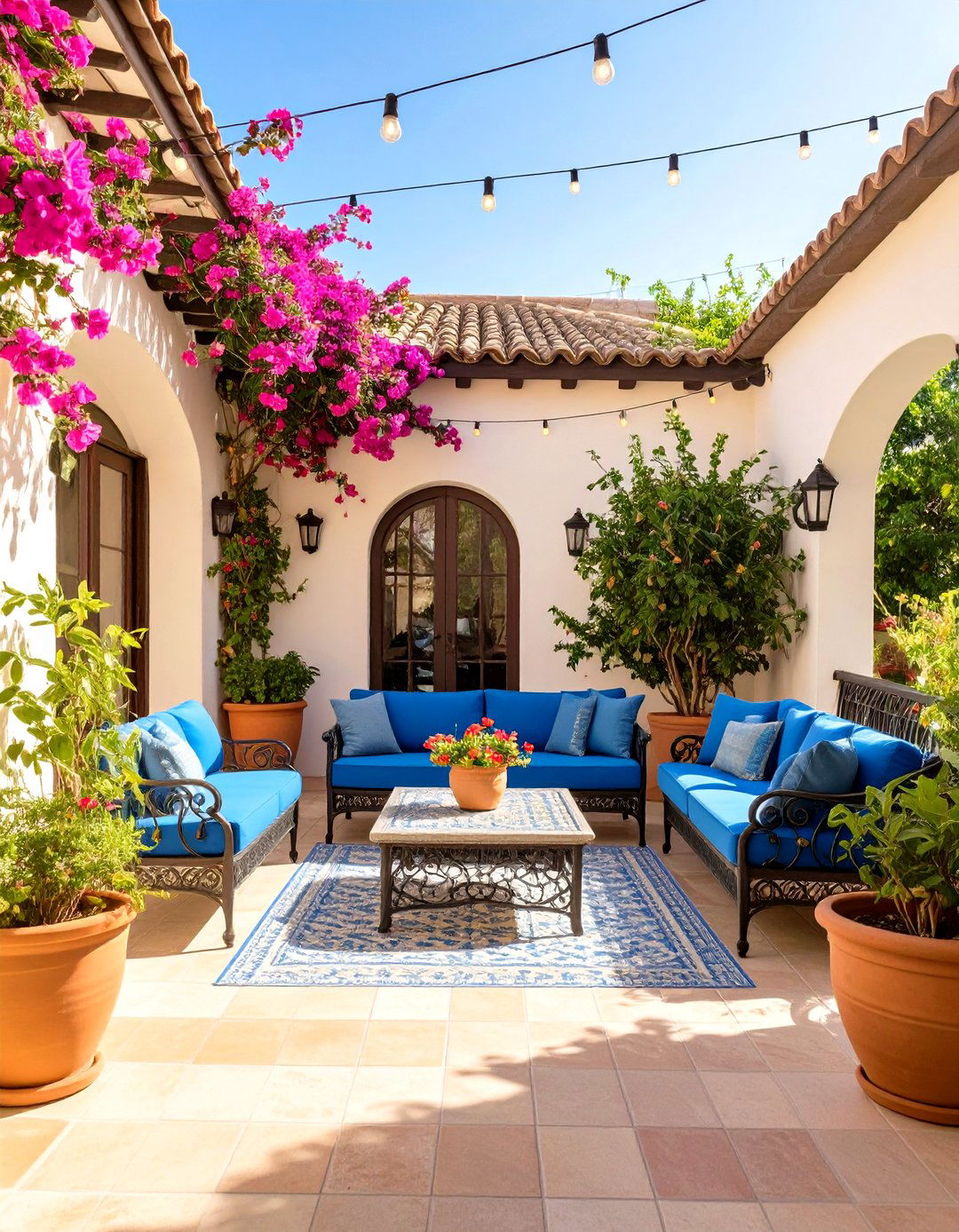 Mediterranean Villa Inspired Patio - 30 free home design ideas