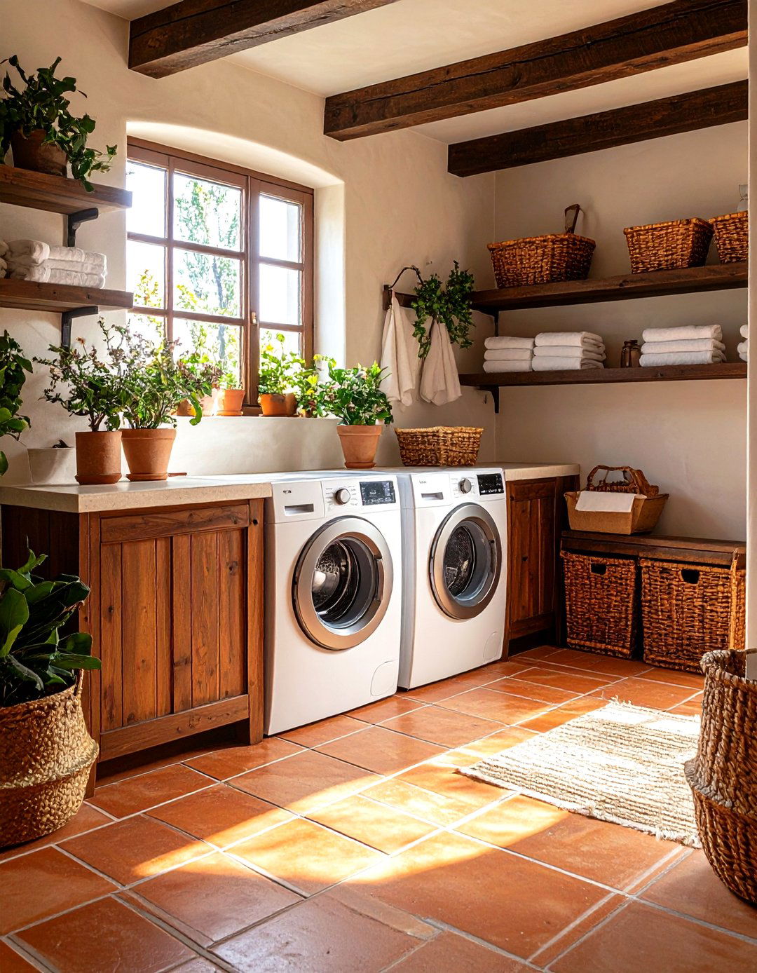 Mediterranean Villa Laundry Room - 30 laundry decor ideas