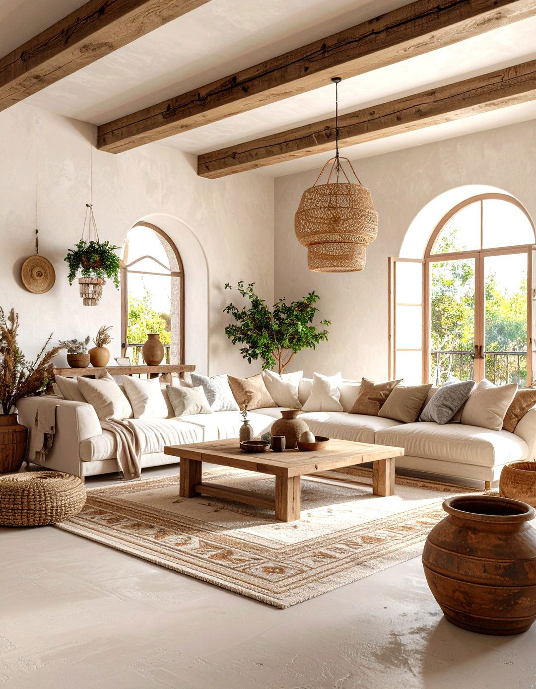 Mediterranean Villa Living Room - 30 decoration ideas for living room
