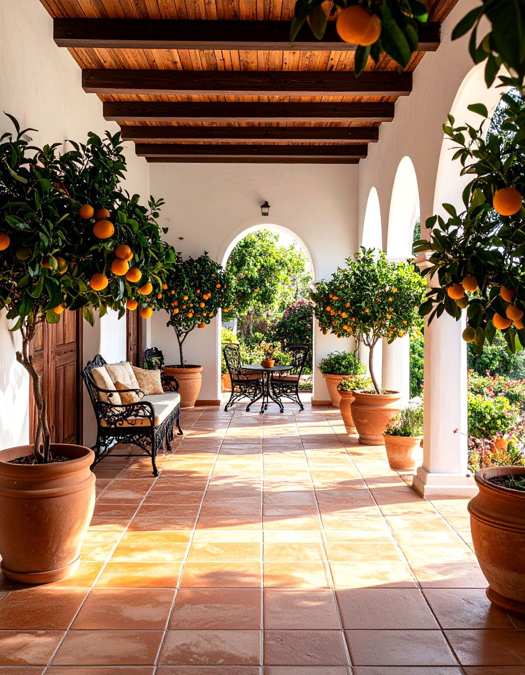 Mediterranean Villa Porch - 30 enclosed porch ideas