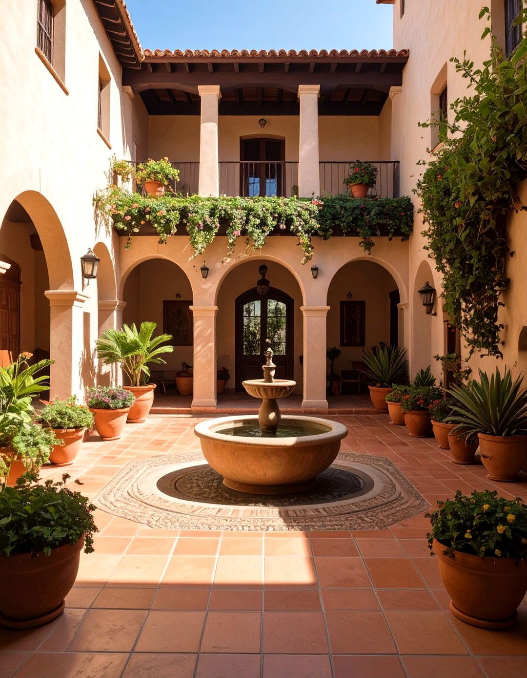 Mediterranean Villa with Courtyard - 30 house design plans ideas
