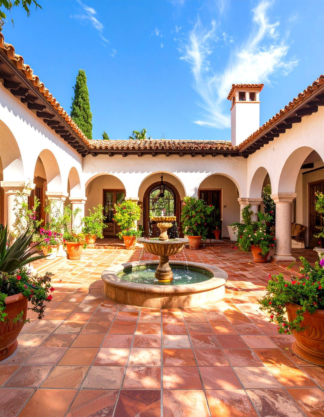 Mediterranean Villa with Courtyard - 30 custom home design ideas