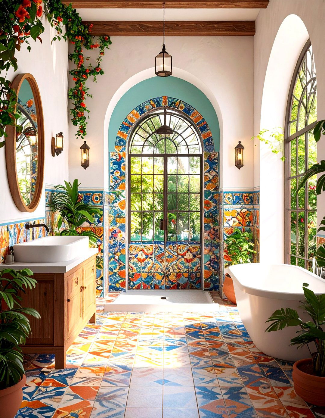 Mediterranean Warmth Bathroom - 30 5x8 bathroom remodel ideas