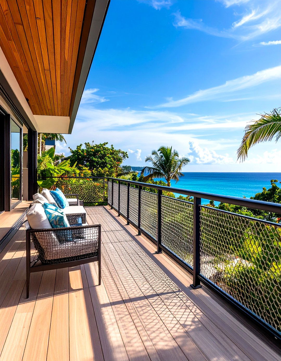 Mesh Infill Deck Railing - 30 deck railings ideas