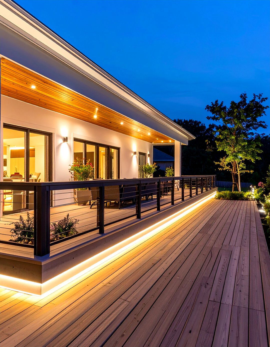 Mesh Infill Deck Railing - 30 deck rail ideas