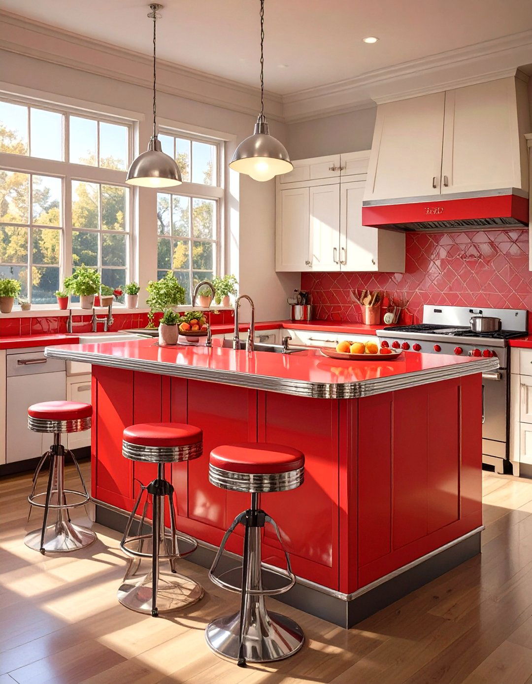Metal Banded Countertop Edging - 30 vintage kitchen trends 2025