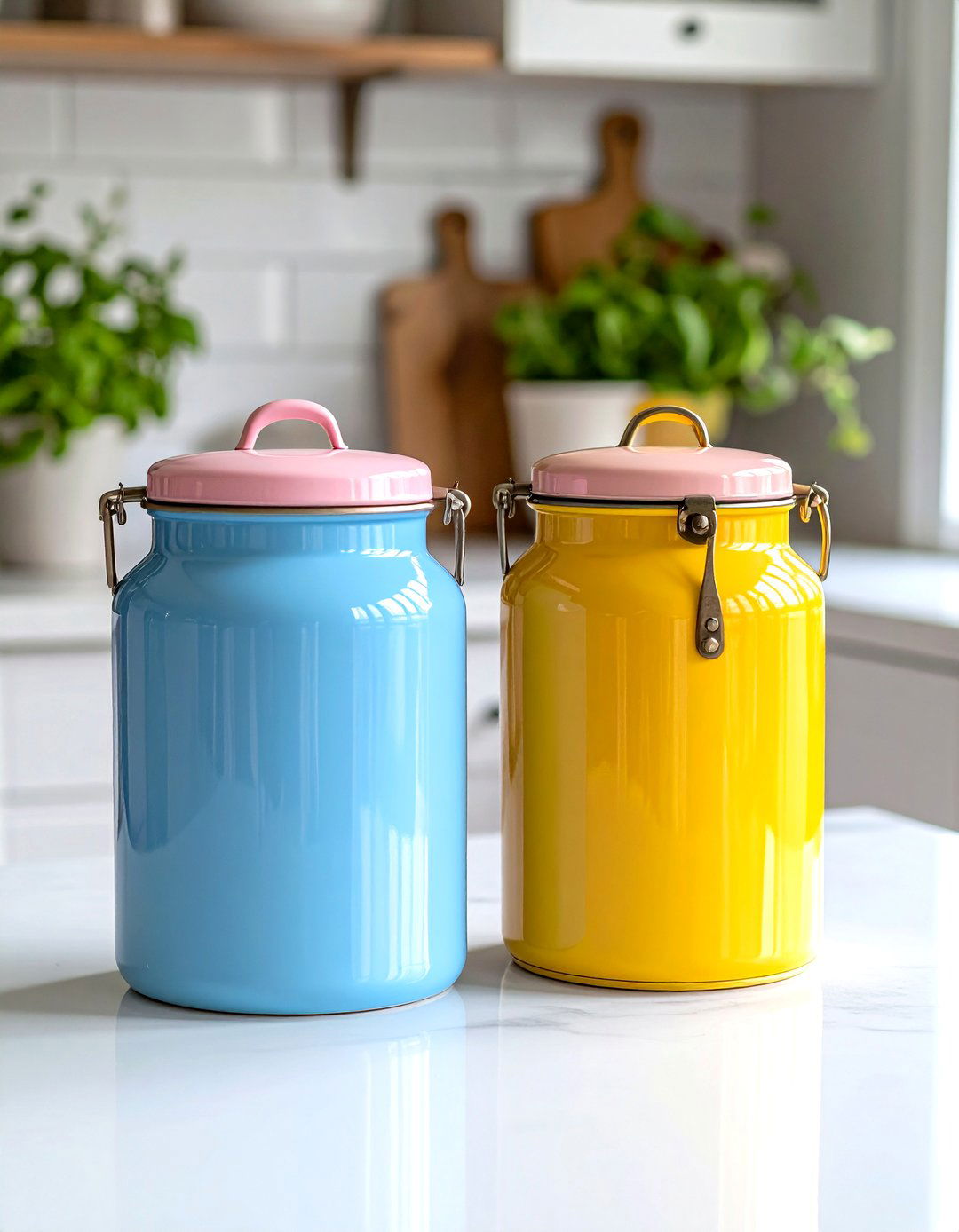 Metal Kitchen Canisters - 30 retro kitchen ideas