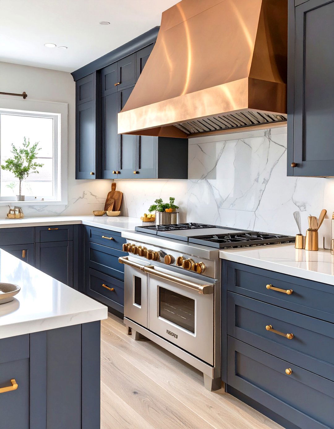 Metallic Accent Kitchen - 30 luxury modern kitchen designs