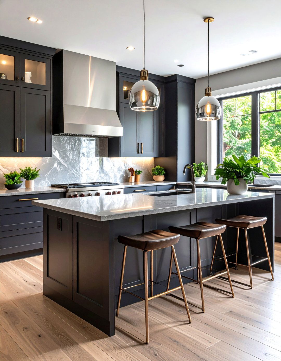 Metallic Sheen Kitchen Wallpaper - 30 kitchen wallpaper ideas
