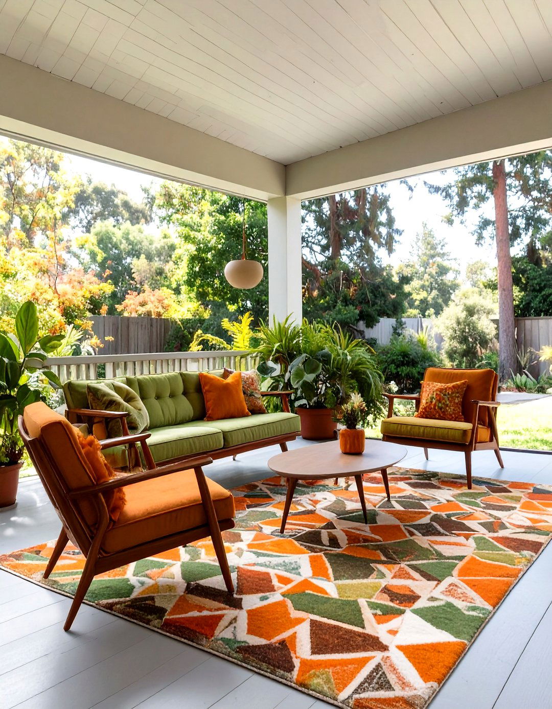 Mid Century Modern Back Porch - 30 back porch decorating ideas