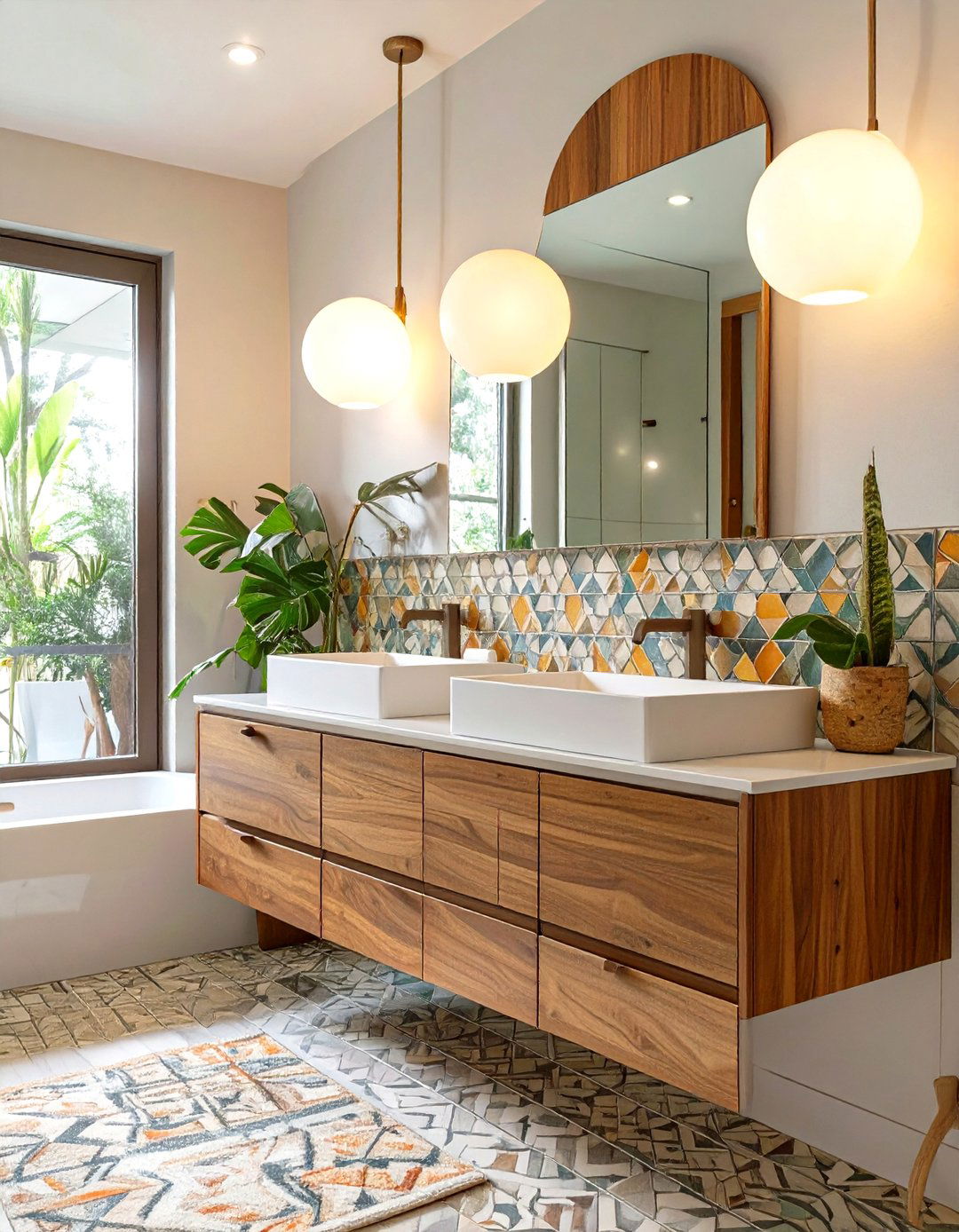 Mid Century Modern Bathroom - 30 how to design a bathroom ideas
