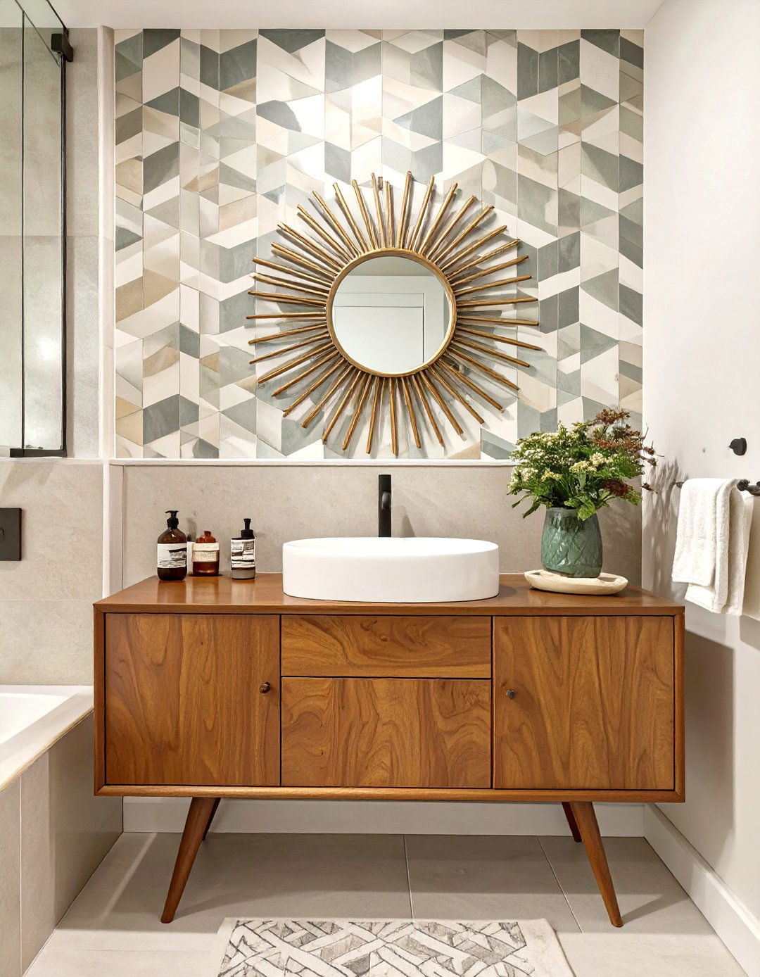 Mid Century Modern Bathroom - 30 modern bathroom decor ideas