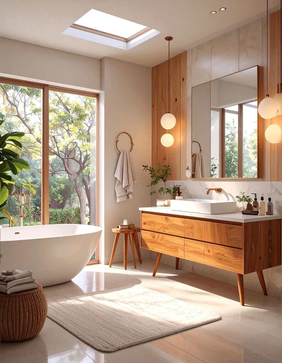 Mid Century Modern Bathroom - 30 bathroom ideas decor