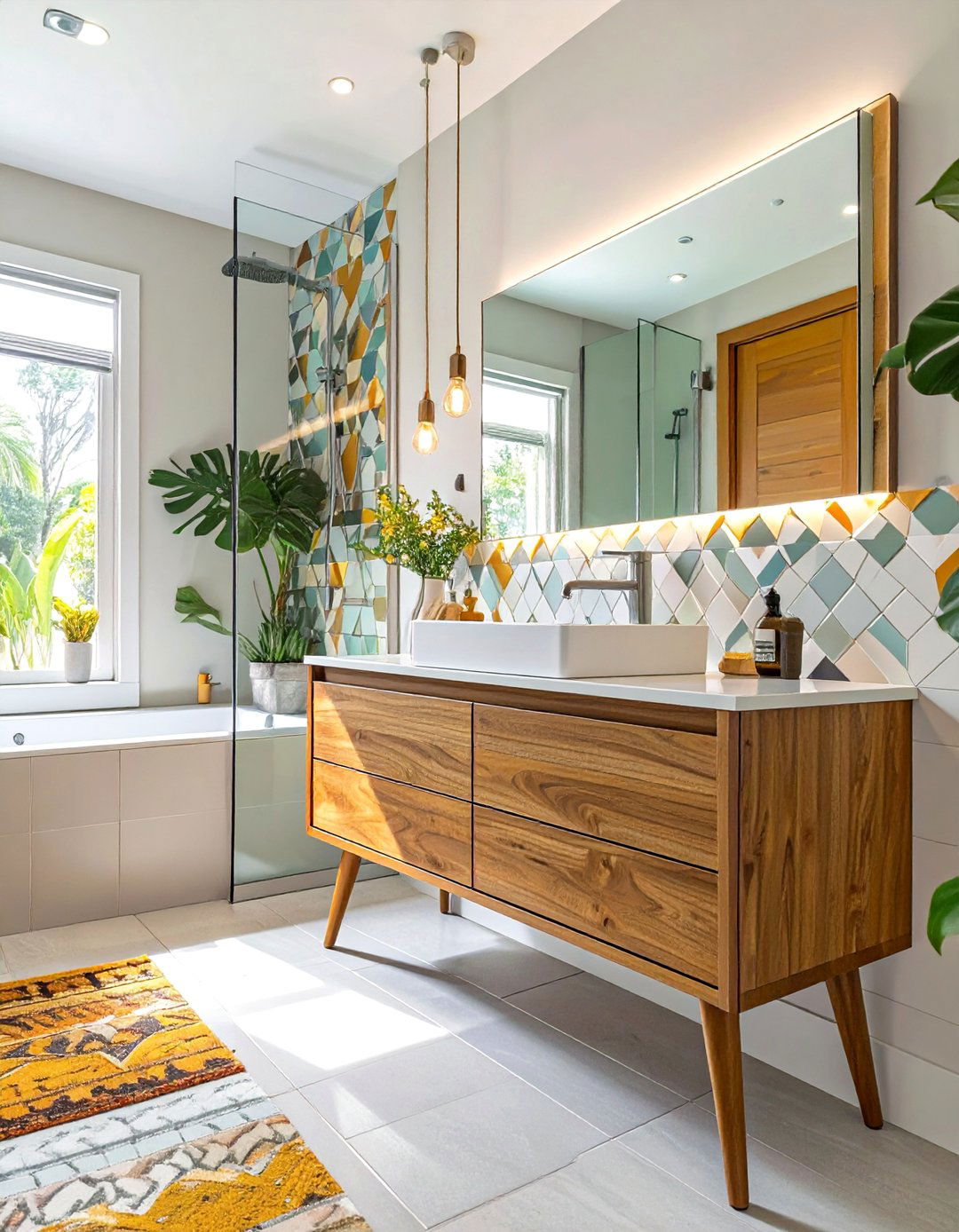 Mid Century Modern Bathroom - 30 bathroom theme ideas