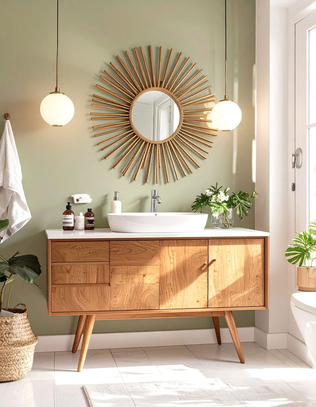 Mid Century Modern Bathroom Charm - 30 bathroom ideas small