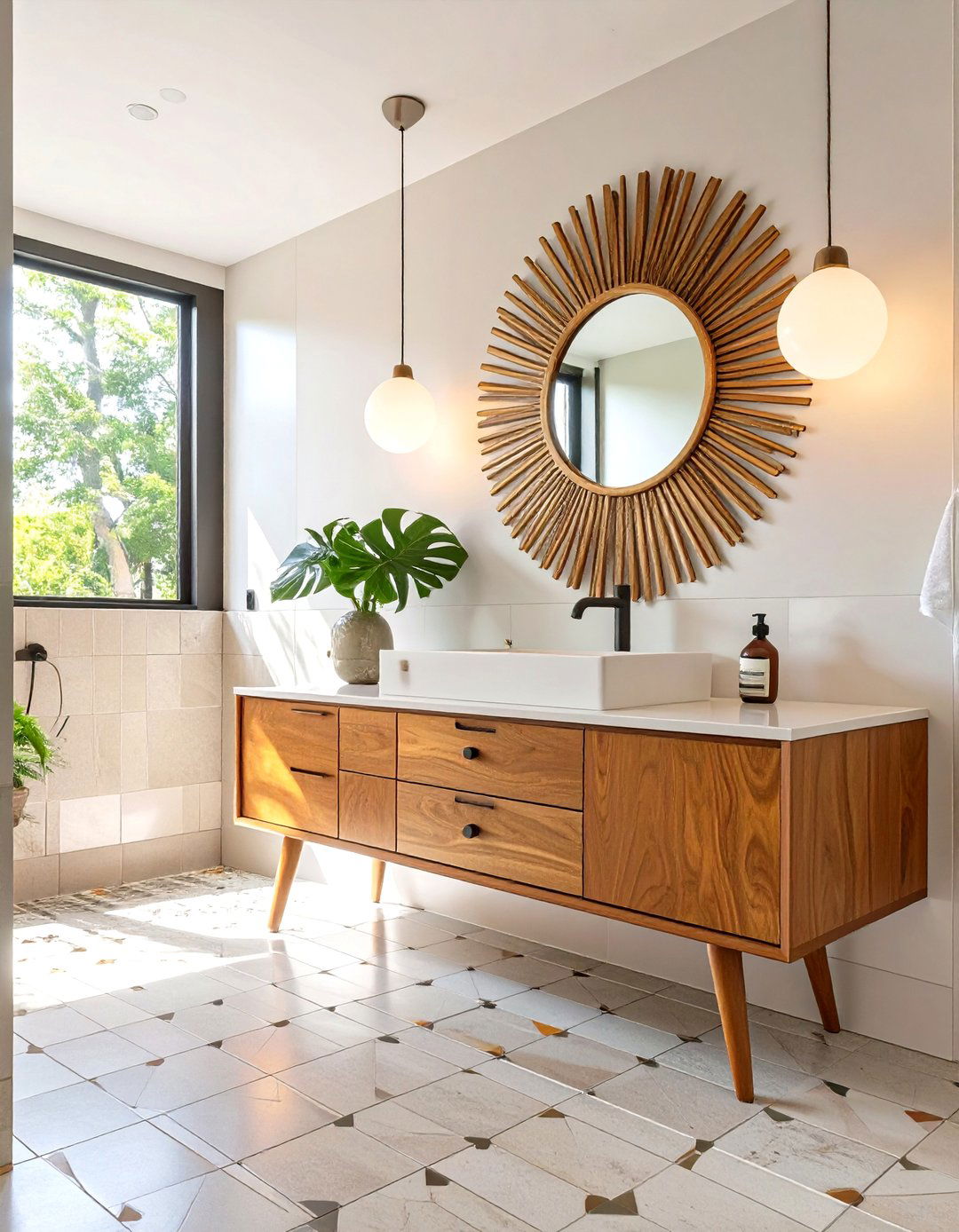 Mid Century Modern Bathroom Revival - 30 bathroom makeover ideas