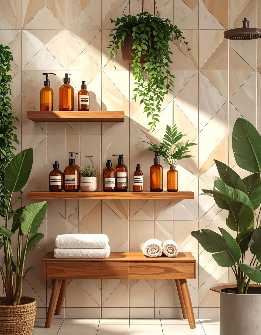 Mid Century Modern Bathroom Shelving - 30 bathroom shelving ideas