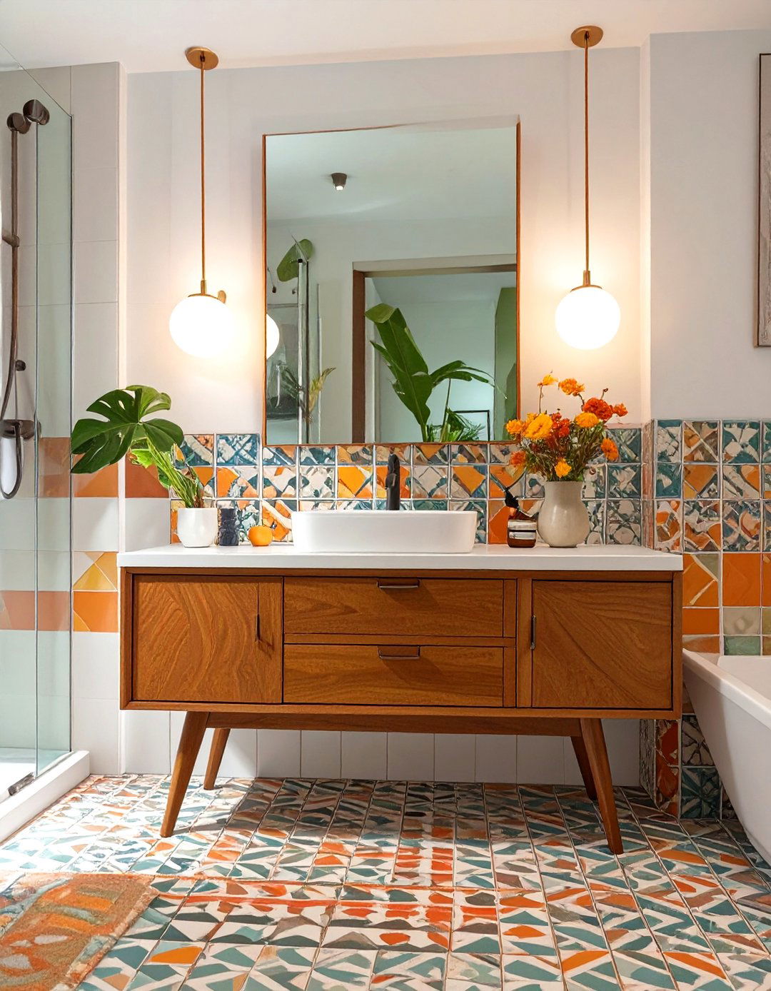 Mid Century Modern Bathroom Style - 30 design bathroom online ideas