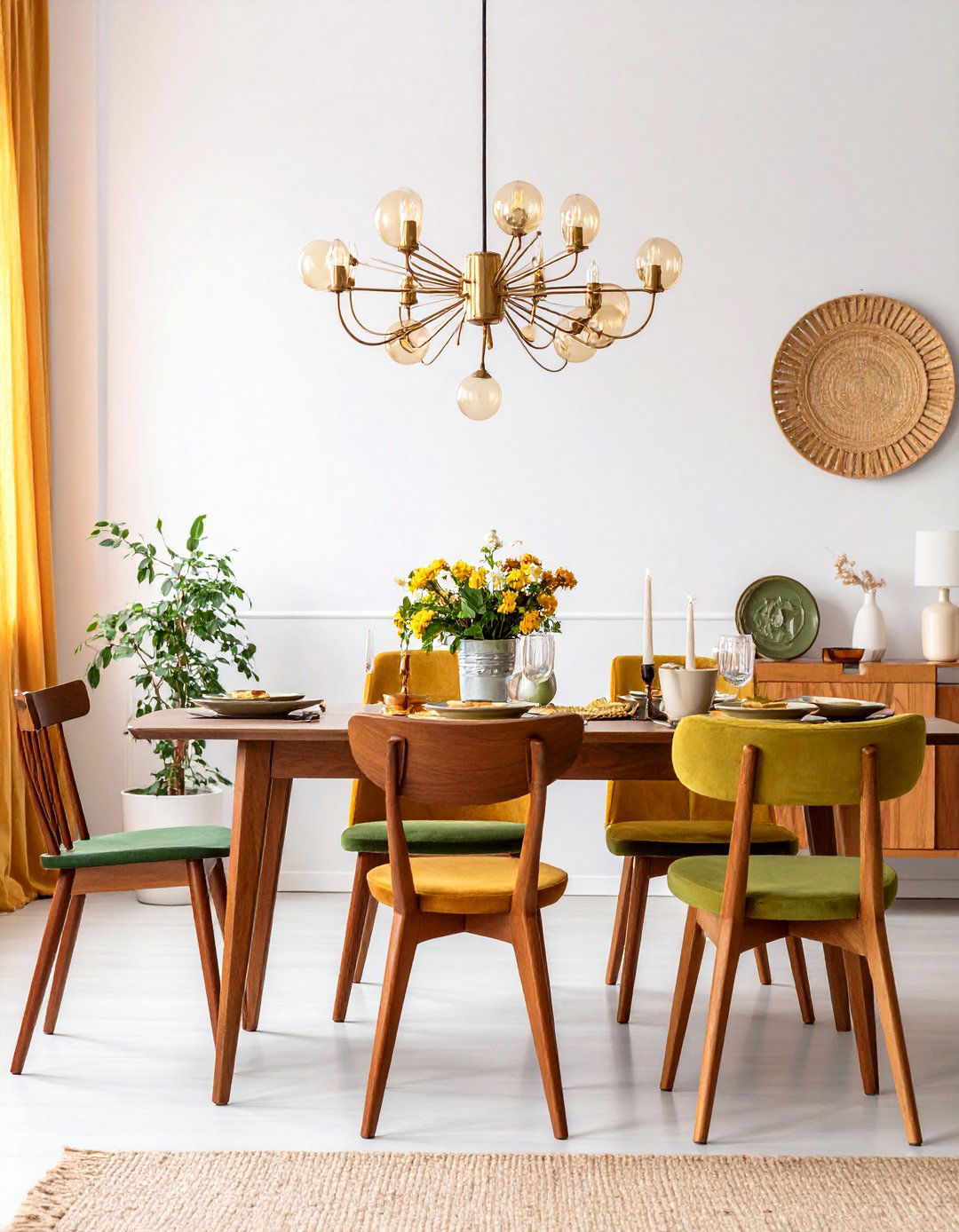 Mid Century Modern Dining Room - 30 3d interior design ideas