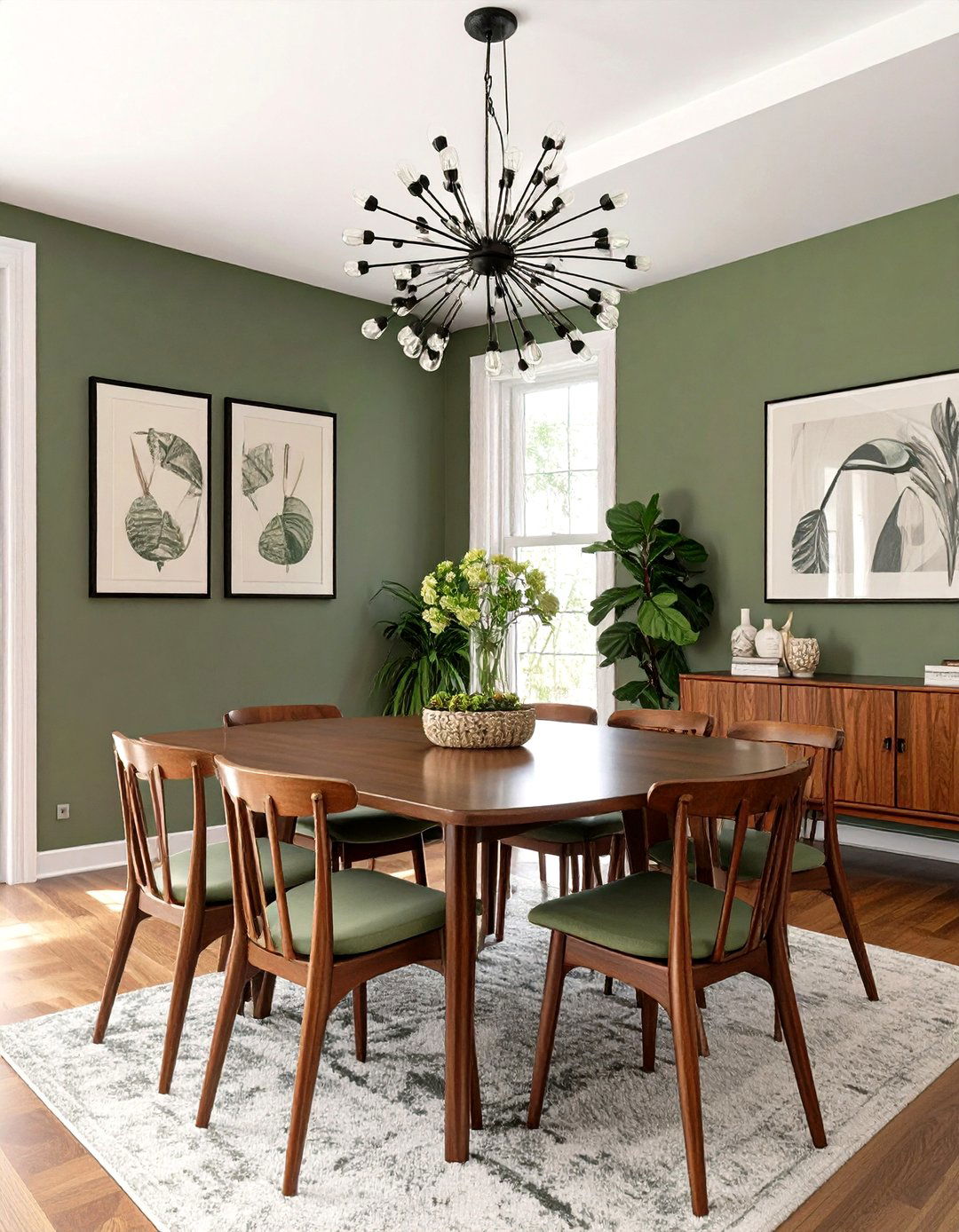 Mid Century Modern Dining Room - 30 interior design photo ideas