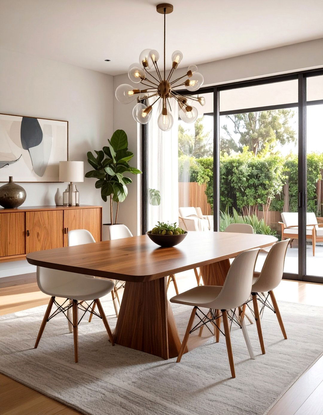 Mid Century Modern Dining Room - 30 interior design rendering ideas