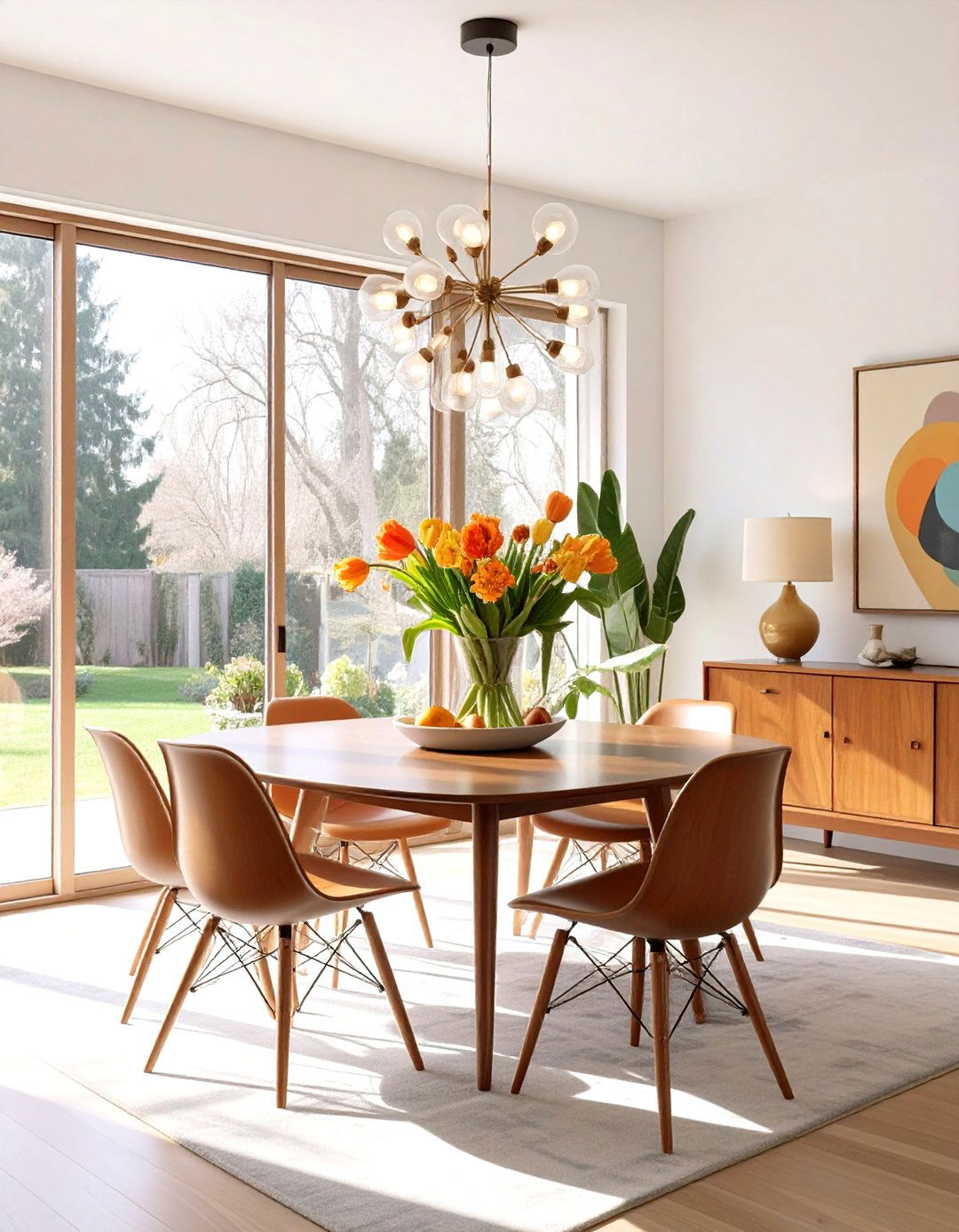Mid Century Modern Dining Room - 30 interior design training ideas