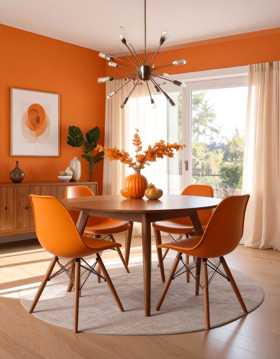 Mid Century Modern Dining Room - 30 interior design drawing ideas