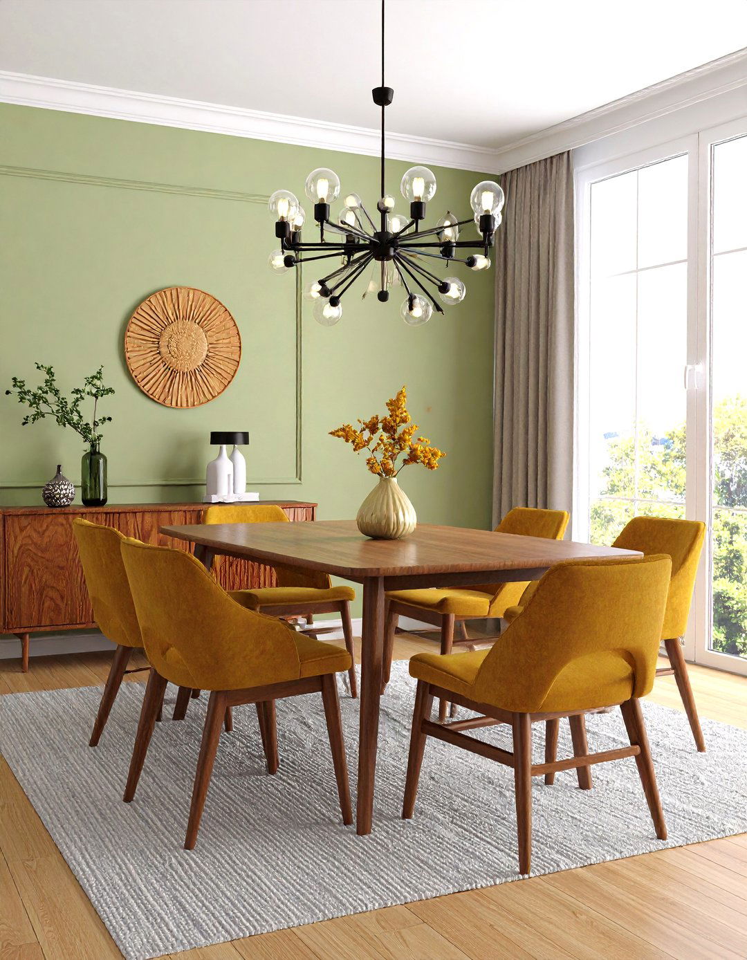 Mid Century Modern Dining Room - 30 3d home design online free ideas