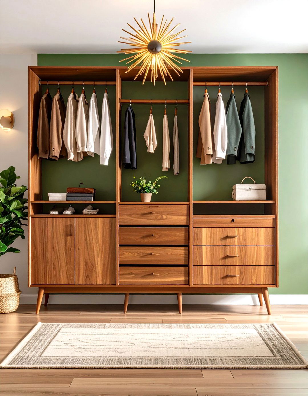 Mid Century Modern Entry Closet - 30 entry closet ideas