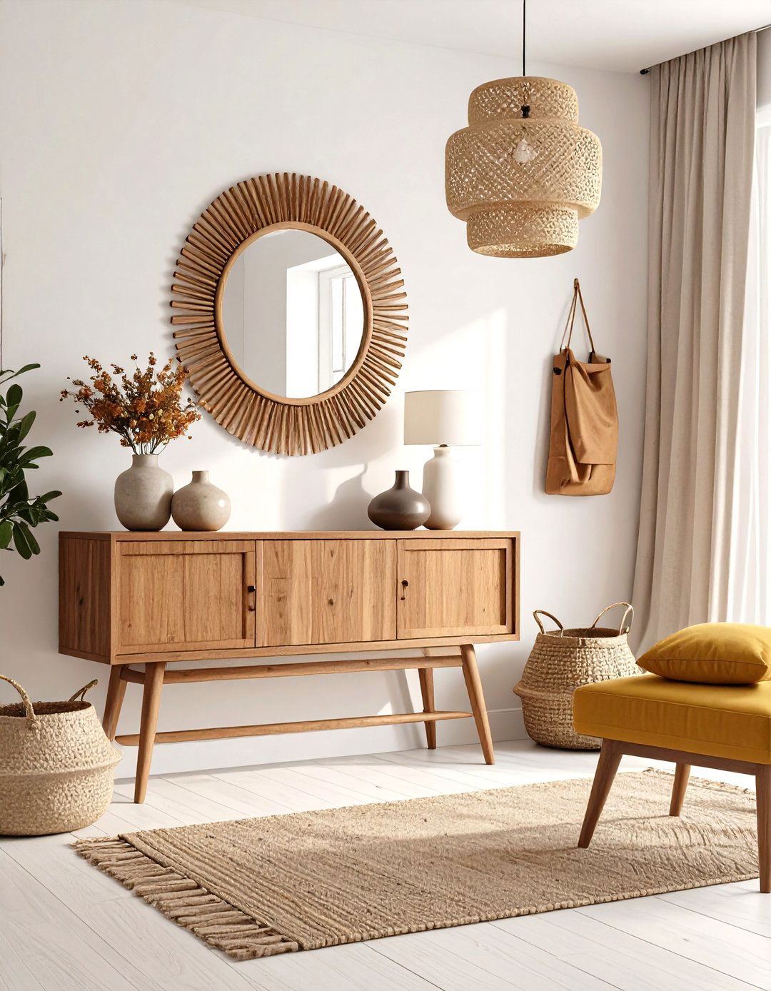 Mid Century Modern Entryway - 30 entryway decorating ideas