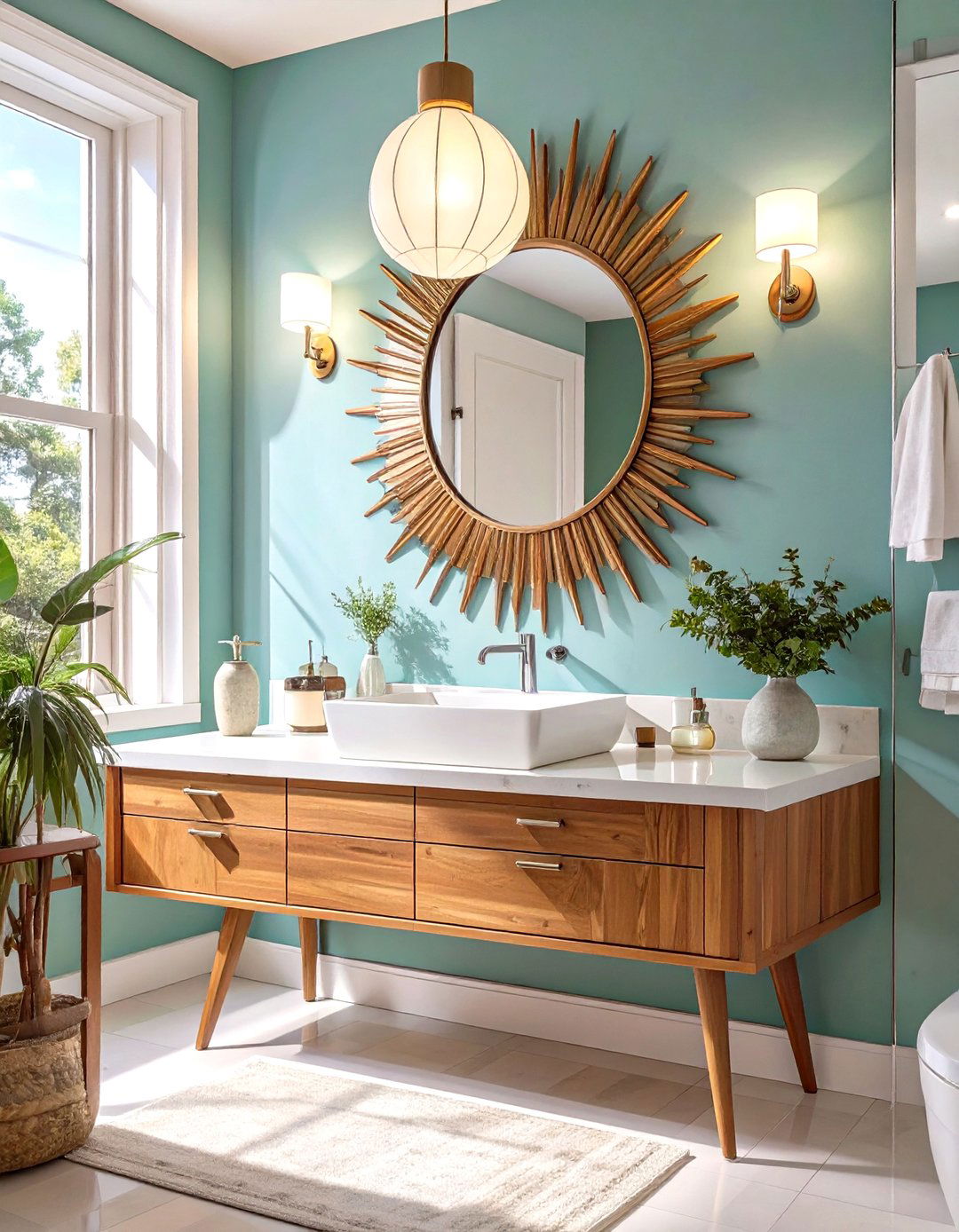 Mid Century Modern Half Bathroom - 30 modern half bathroom ideas