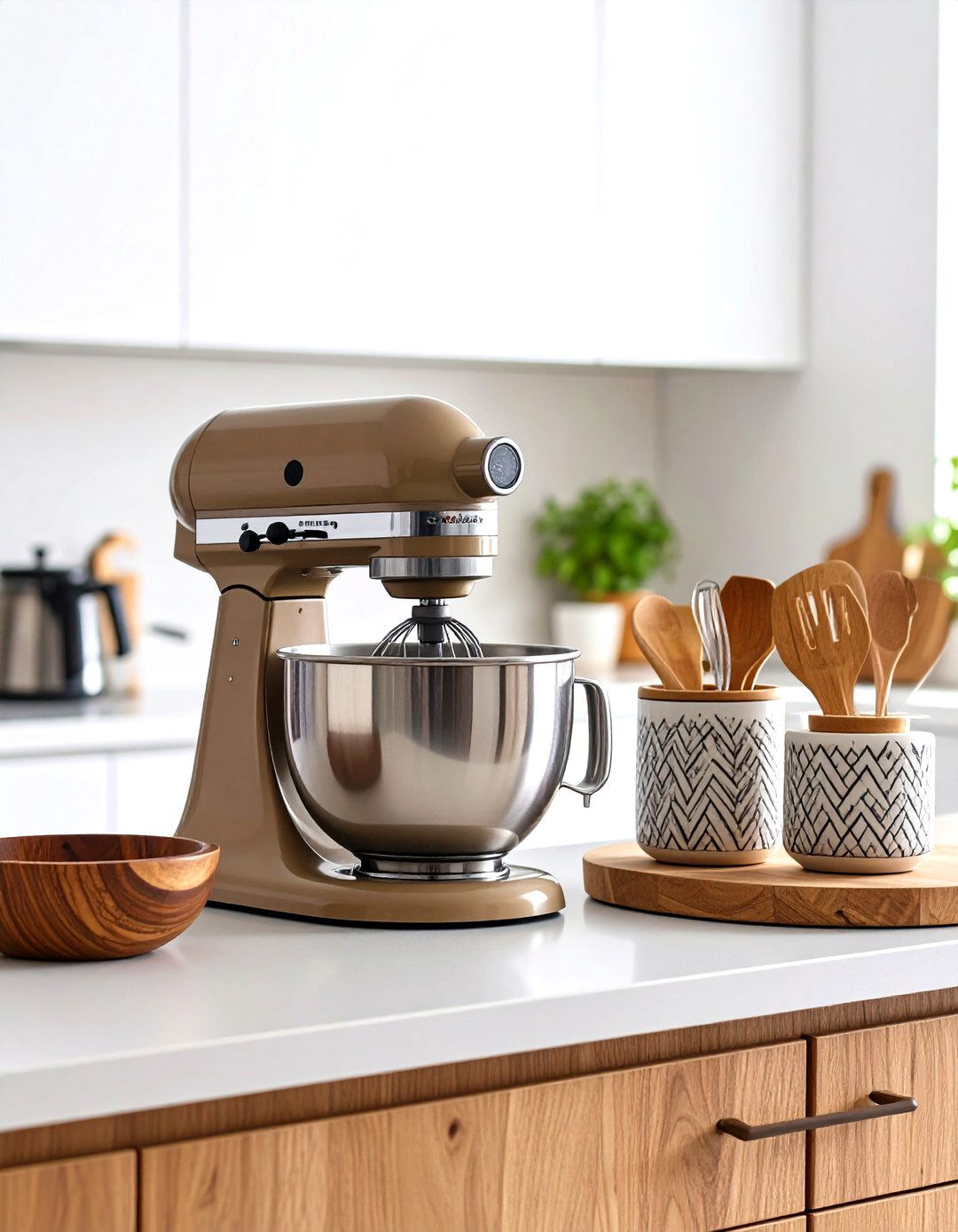 Mid Century Modern Kitchen Counter - 30 kitchen counter decor ideas