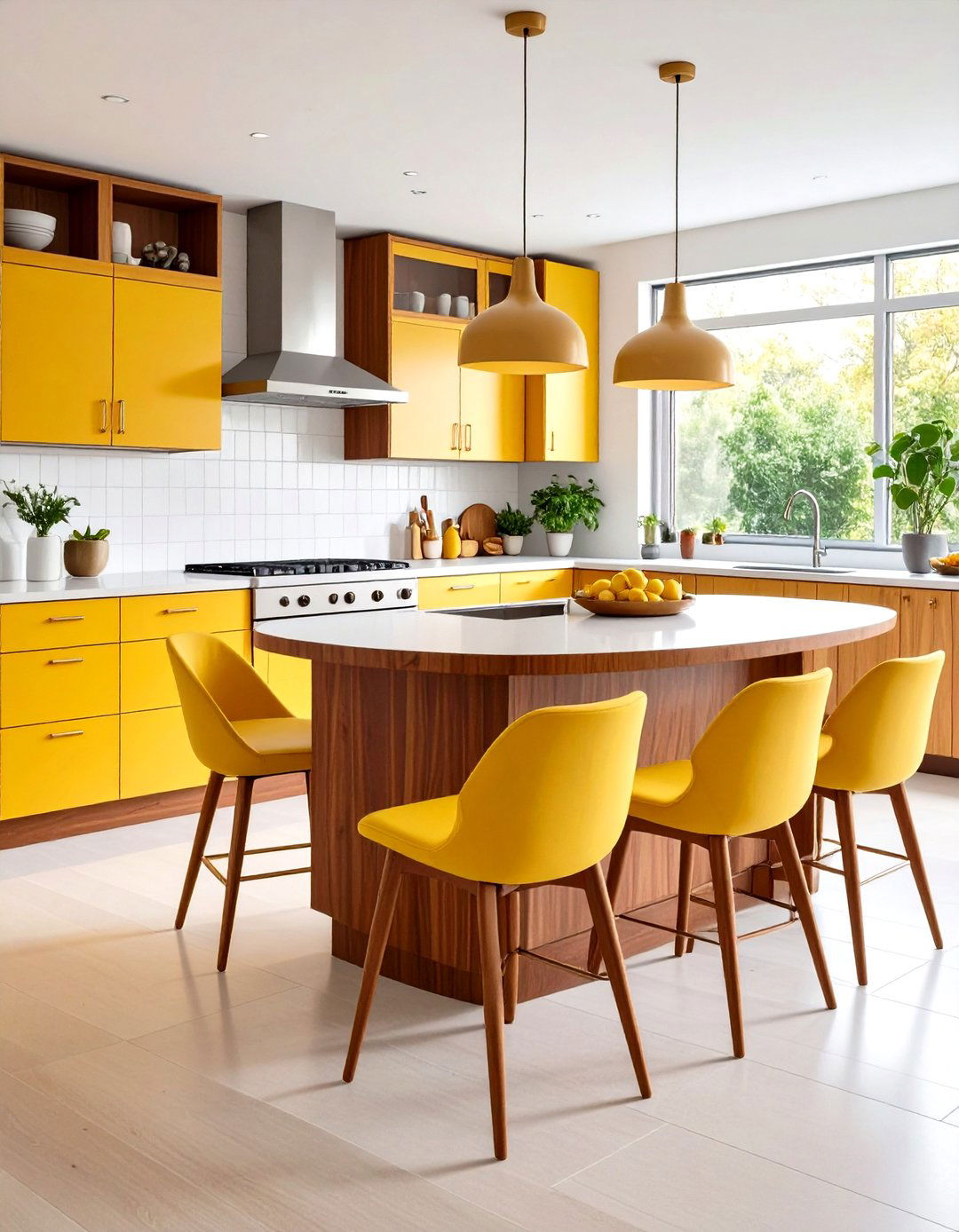 Mid Century Modern Kitchen Island - 30 kitchen layout ideas with island