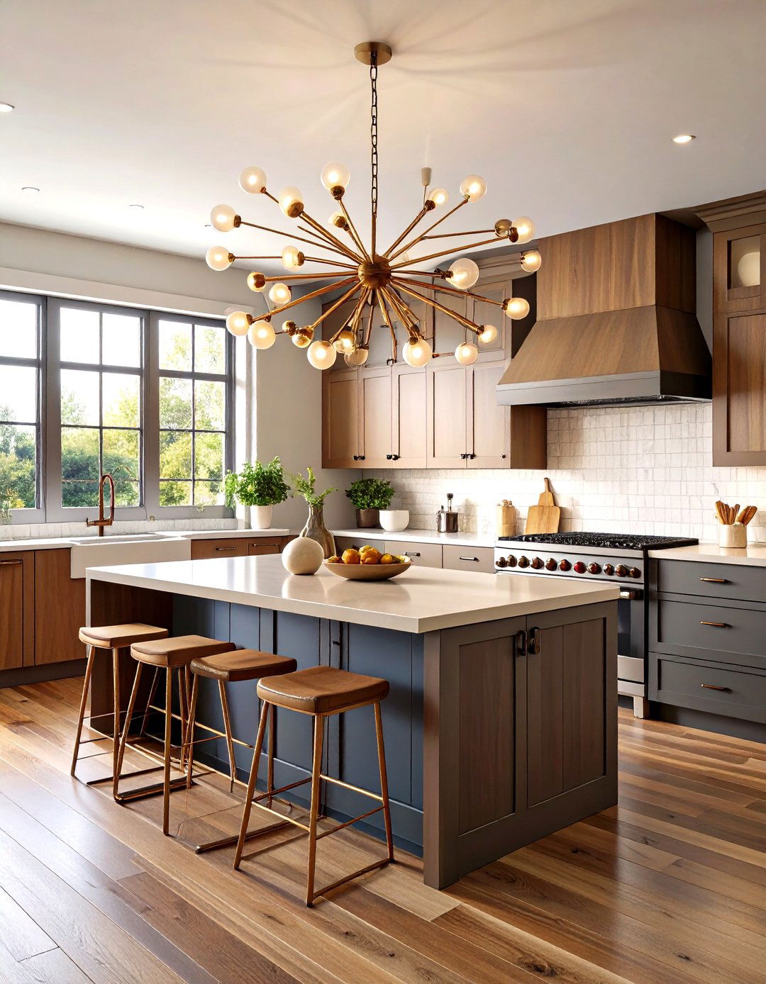 Mid Century Modern Kitchen Sputnik Chandelier - 30 kitchen lights ideas