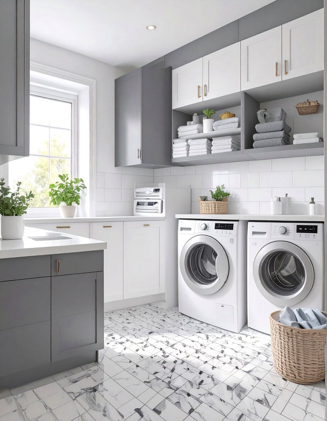 30 Modern Stacked Laundry Room Ideas to Save Space - We Love Home Blog