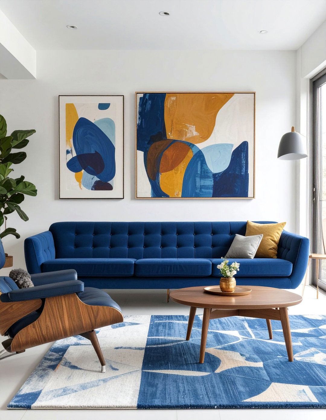 30 Blue Couch Living Room Ideas for a Vibrant Home