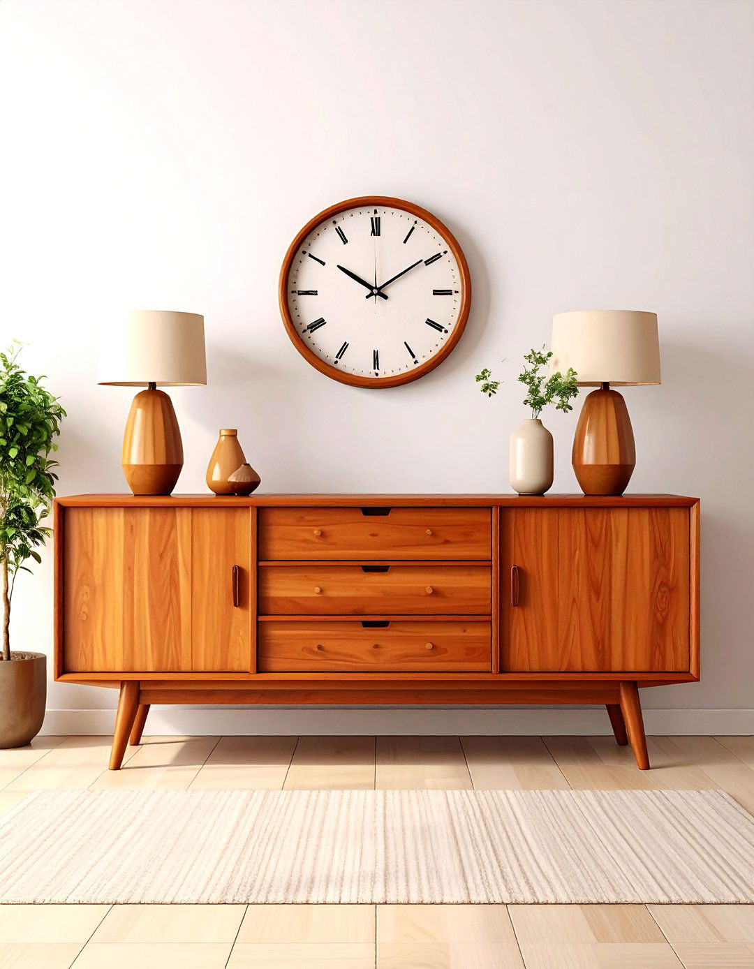 Mid Century Modern Living Room Credenza - 30 living room entertainment center ideas