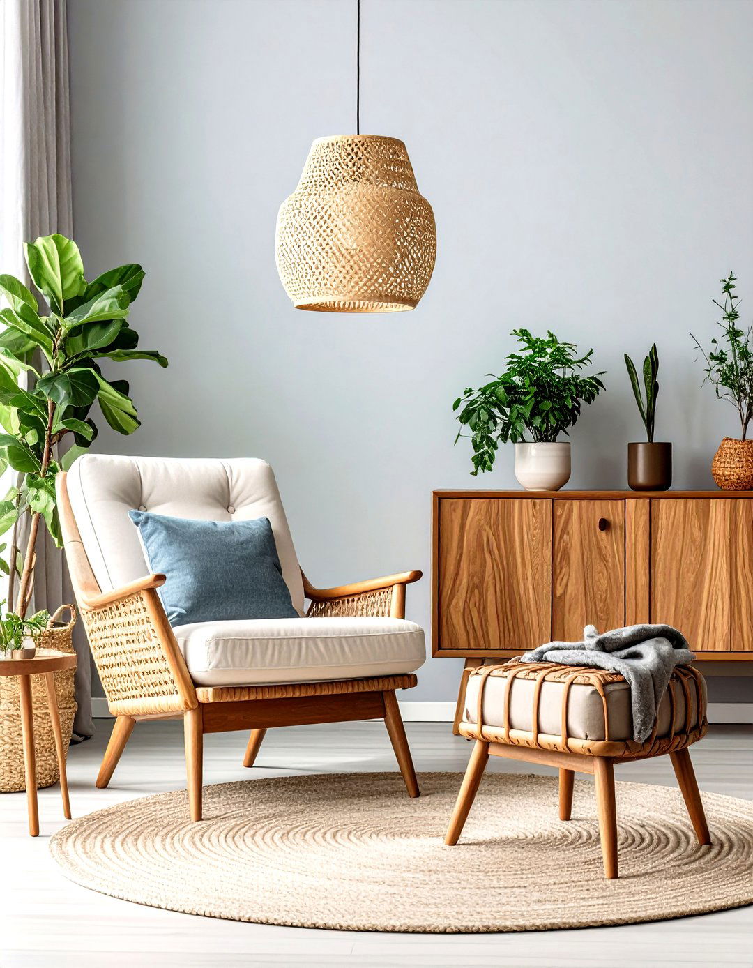 Mid Century Modern Living Room Plant Styling - 30 living room indoor plants decoration ideas