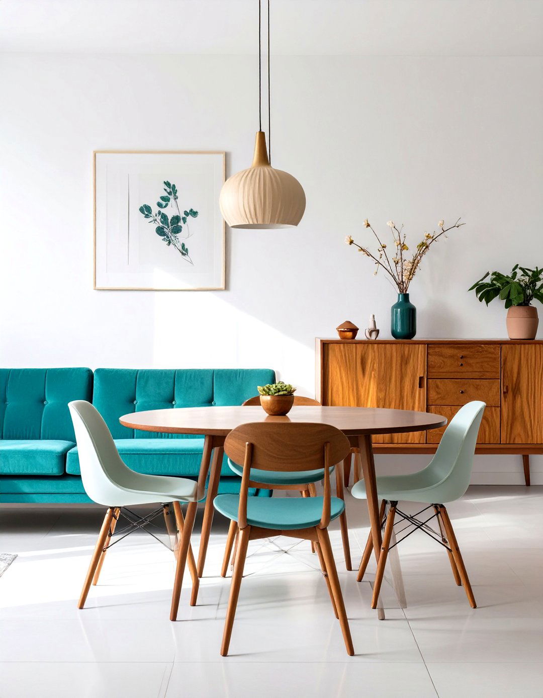 Mid Century Modern Mashup - 30 lounge dining room ideas