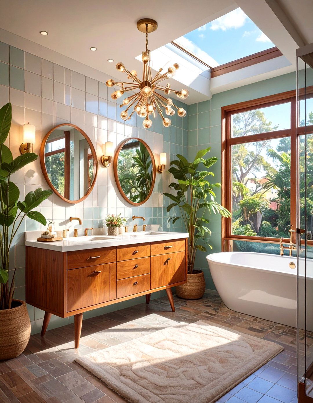 Mid Century Modern Master Bathroom - 30 master bathroom designs