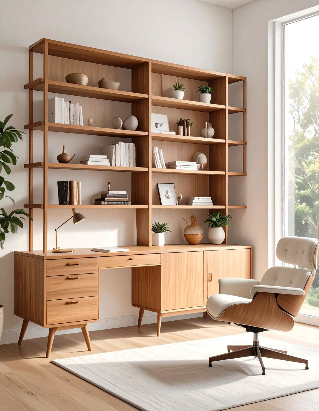 Mid Century Modern Modular System - 30 office shelving ideas