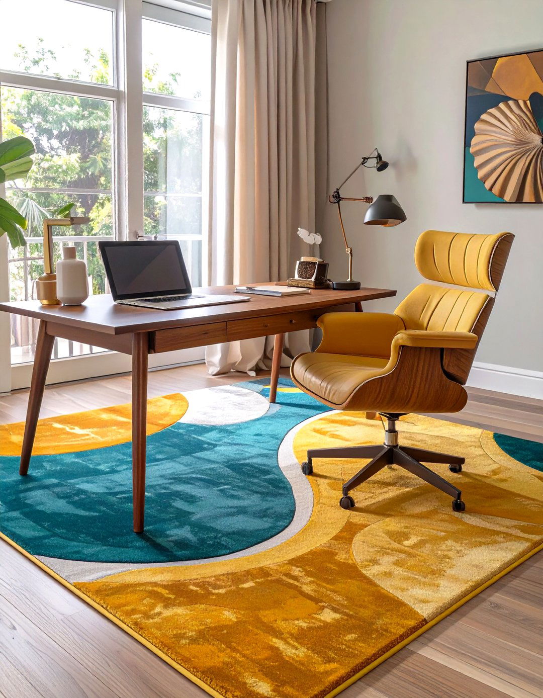 Mid Century Modern Office Rug - 30 office rug ideas