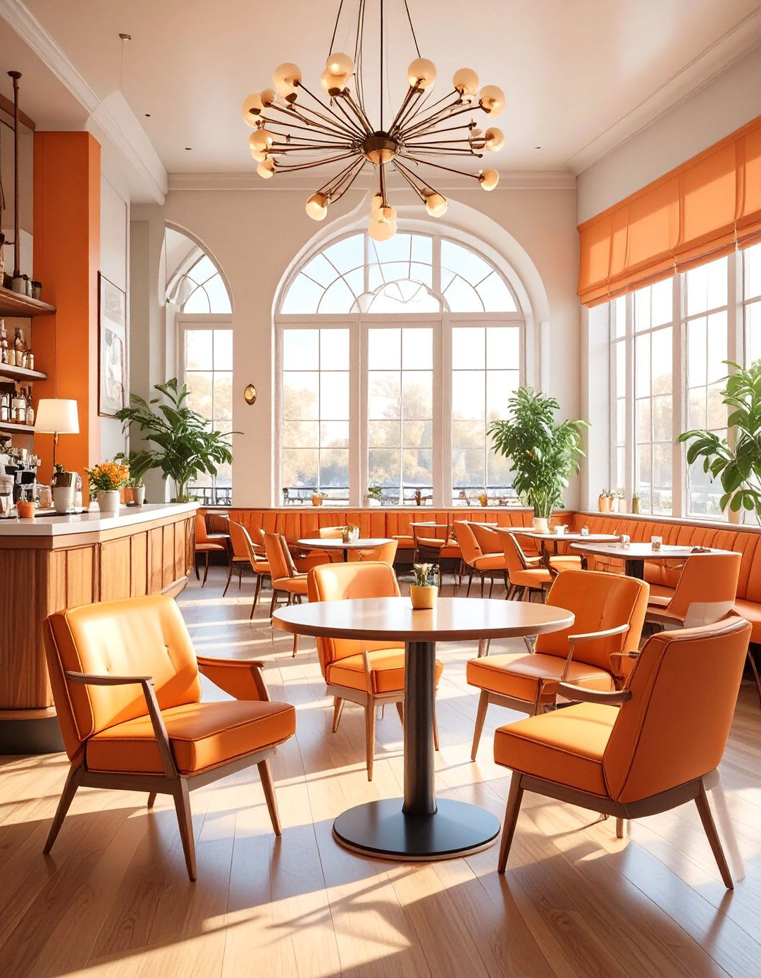 Mid Century Modern Restaurant - 30 commercial interior design ideas