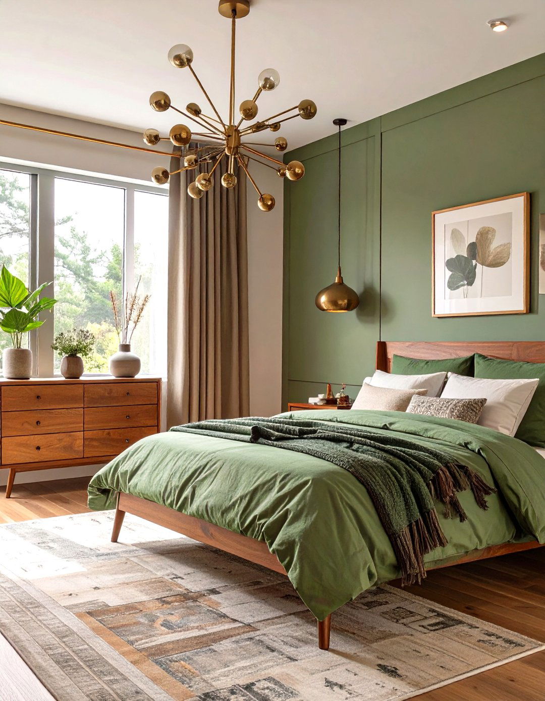 Mid Century Modern Sage Bedroom Furniture - 30 modern sage green bedroom ideas