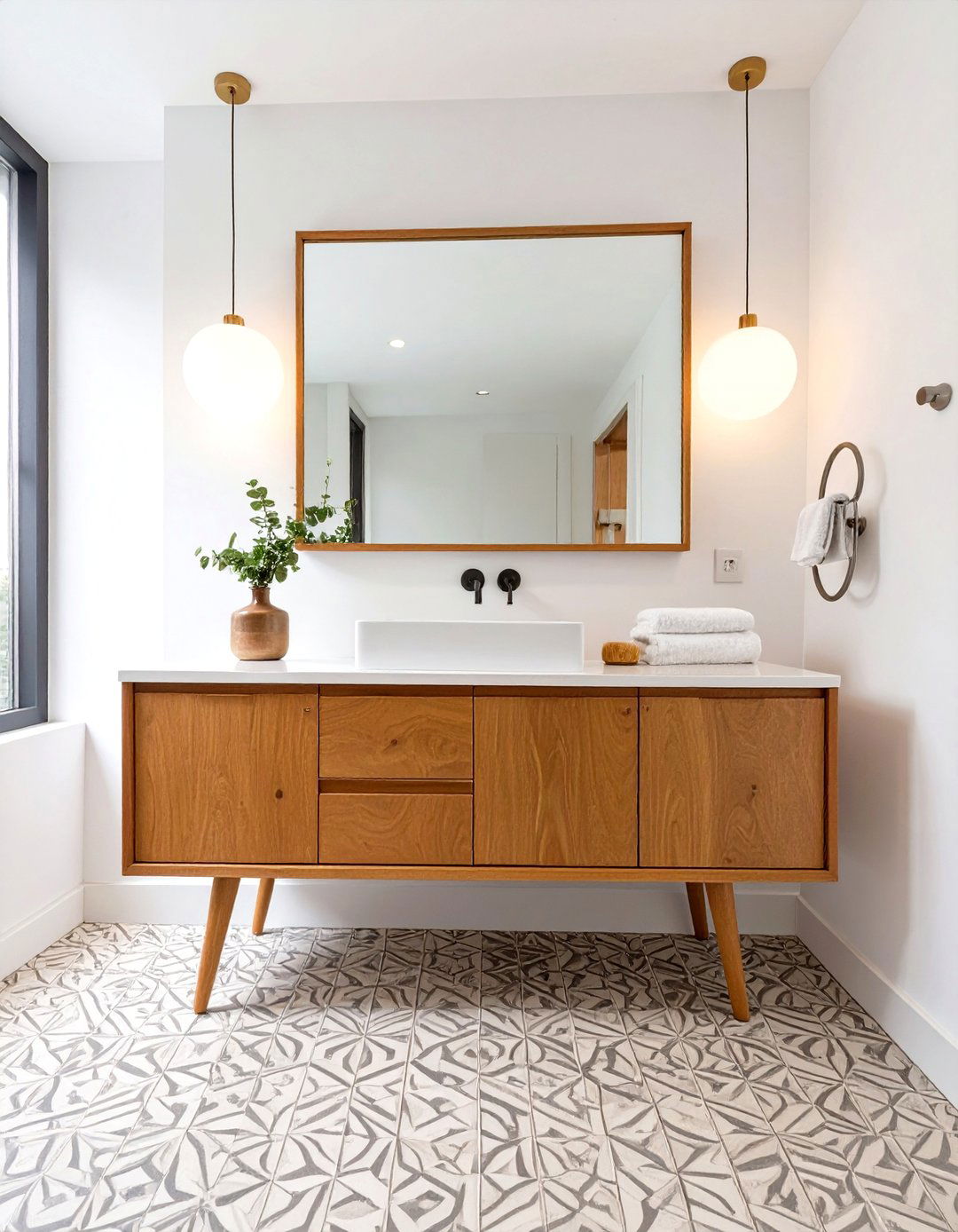 Mid Century Modern Vanity Design - 30 free bathroom design tool ideas