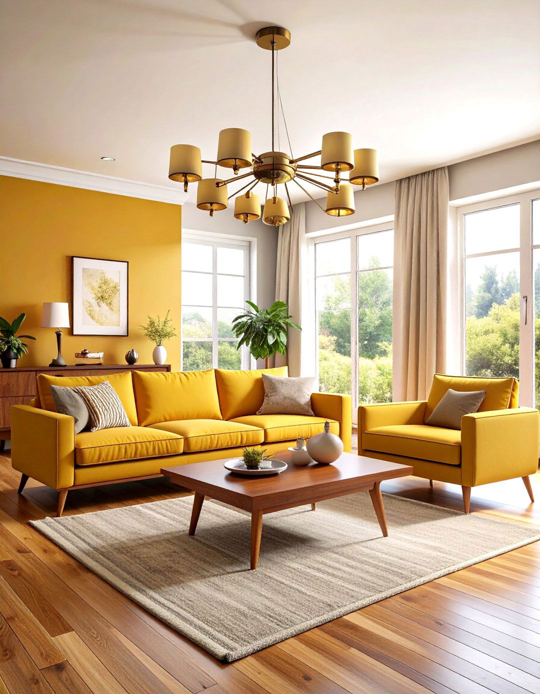Mid Century Sputnik living room ceiling lighting - 30 living room ceiling lighting ideas