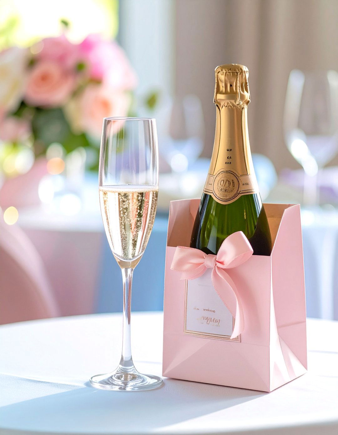 Mini Champagne and Flute Sets - 30 baby shower prize ideas