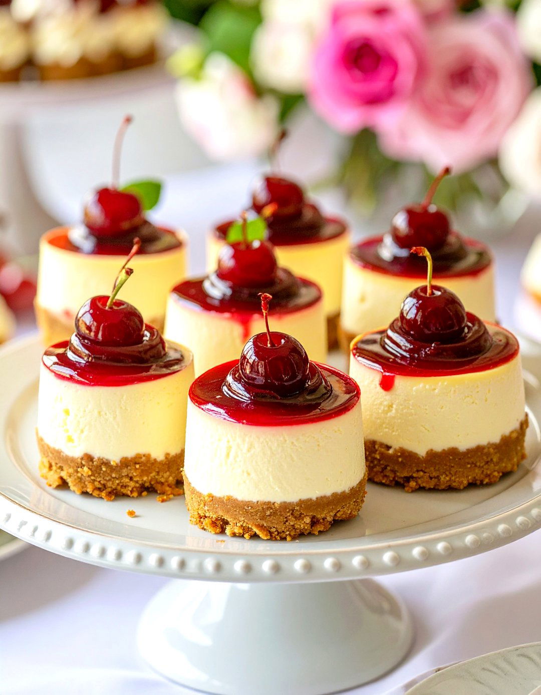 Mini Cheesecakes - 30 baby shower snack ideas