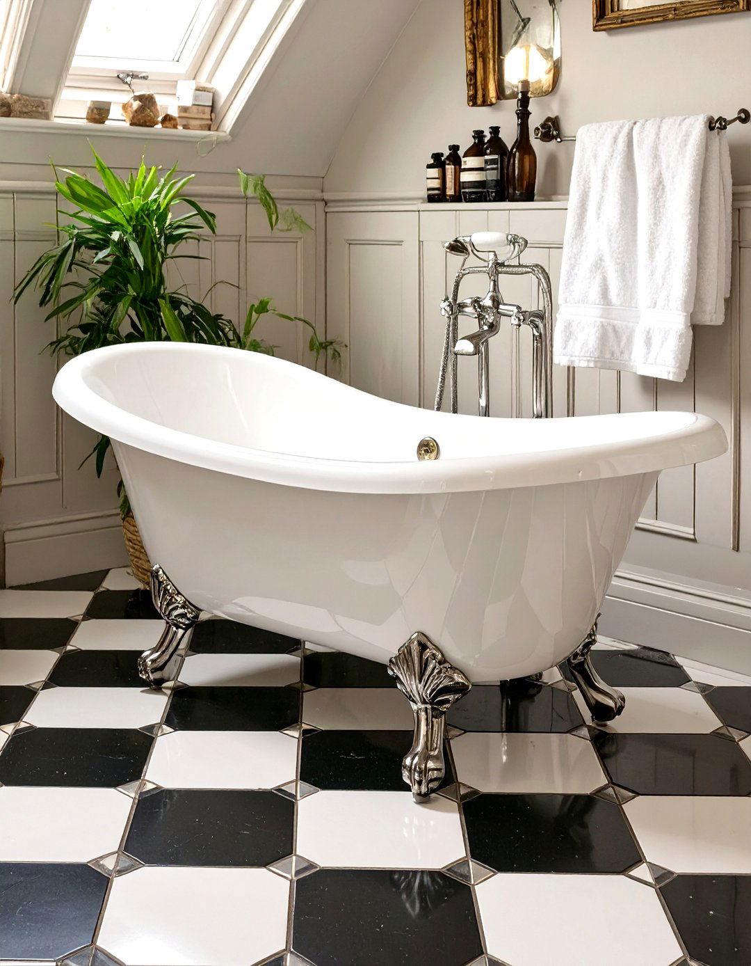 Mini Clawfoot Tub - 30 small bathroom ideas with tub