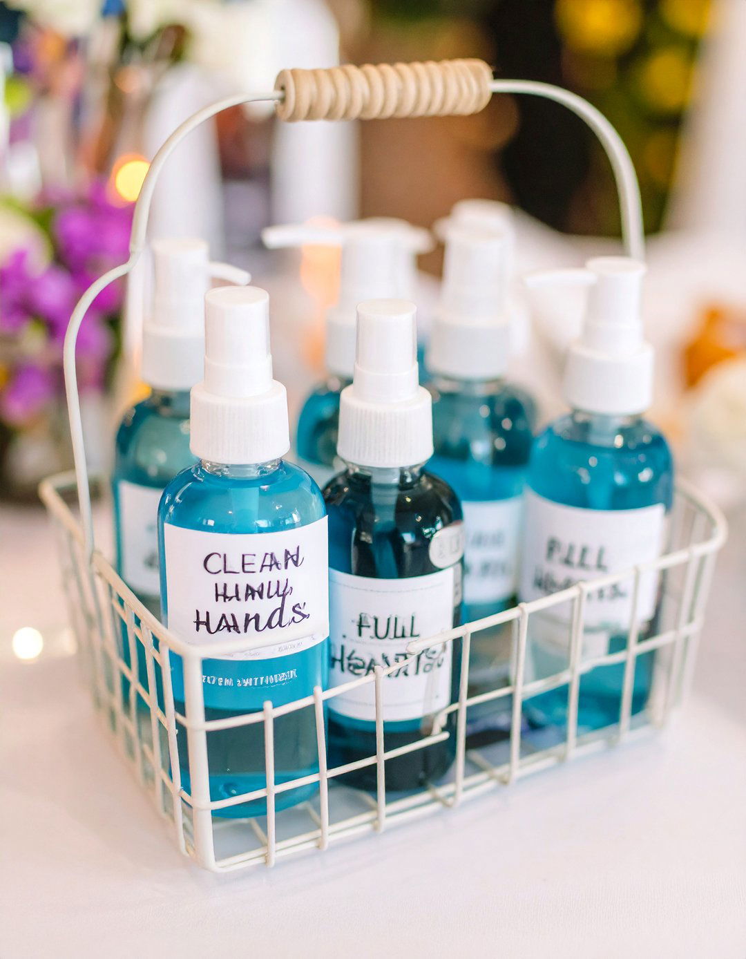Mini Hand Sanitizer Bottles - 30 inexpensive baby shower favors ideas